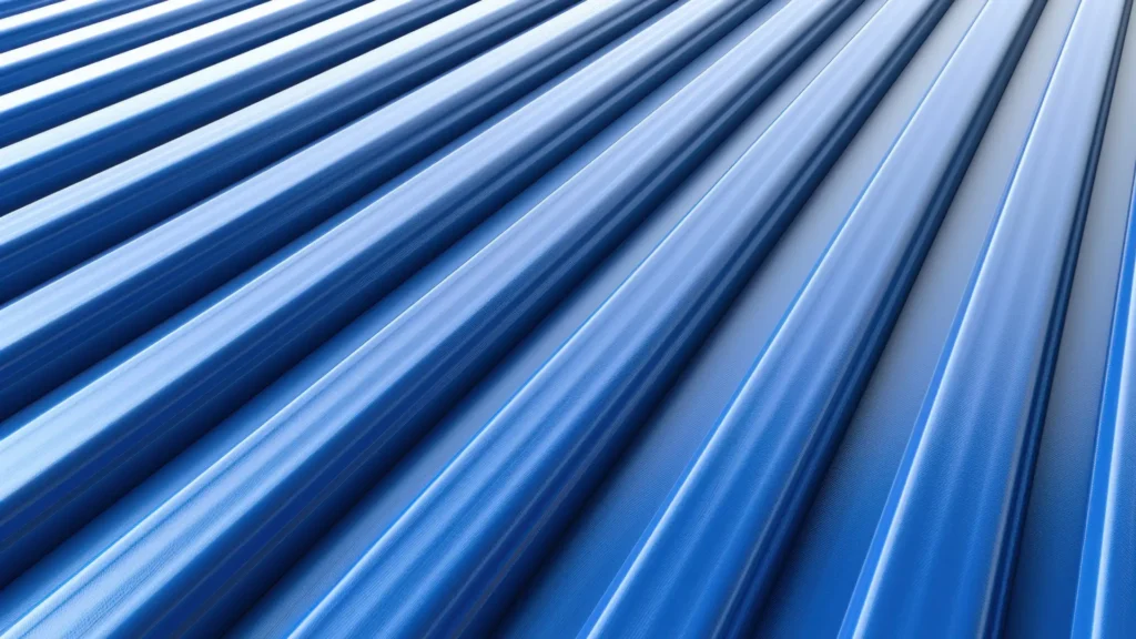 Arkusz zagiętej blachy powlekanej