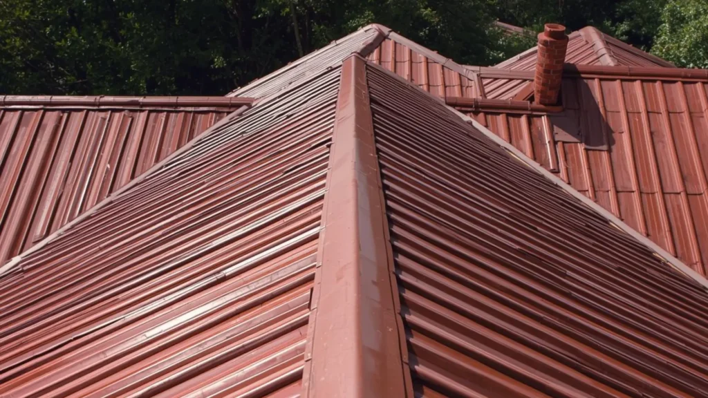 "Gazior dachowy – metalowy lub ceramiczny element umieszczony na szczycie dachu budynku, pełniący funkcję ozdobną i ochronną, często stosowany w tradycyjnej architekturze