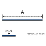 Blacha płaska z przegięciem krzyżowym – obróbka blacharska – rysunek techniczny. Rysunek przedstawia wymiary i szczegóły konstrukcyjne blachy z przegięciem krzyżowym.